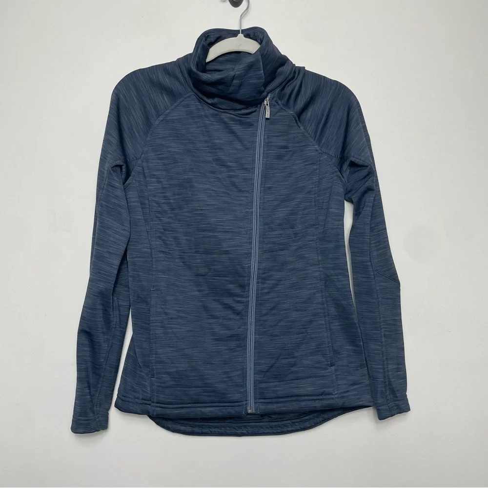 ARIAT vanquish full zip grey/blue jacket with ariat tek, size small - Picture 2 of 11